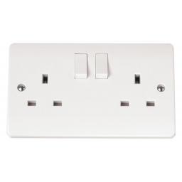 13A 2 Gang DP Switched Socket Outlet