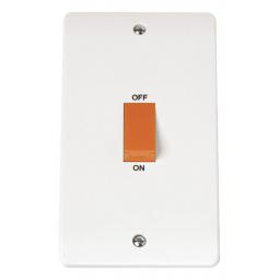 45A 2 Gang Single Cooker Switch