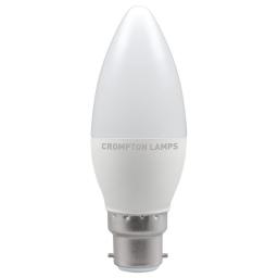 5.5W BC (B22d) LED Candle - Warm White 2700k Dimmable