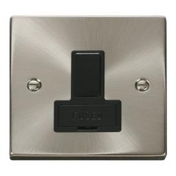 13a Fused Switched Connection Unit - Black