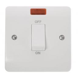 45A 1 Gang Single Cooker Switch With Neon