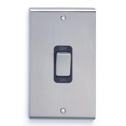50A DP Tall Switch - Stainless Steel/Black