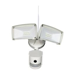 Wifi Outdoor Floodlight with PIR & Security Camera - White
