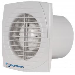 National Vent. Monsoon 6" Humid/PullCord/Timer Fan 292m³/h