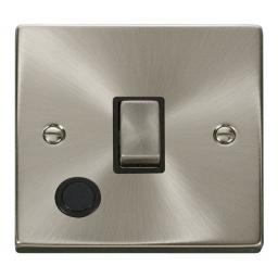 20a 1 Gang Dp ‘Ingot’ Switch With Flex Outlet - Black