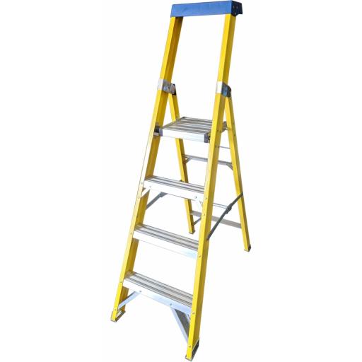 4 Tread Fibreglass Platform Ladder