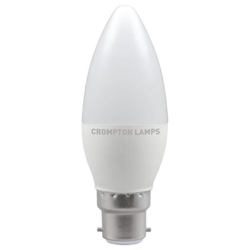 5.5W BC (B22d) LED Candle - Cool White 4000k Dimmable