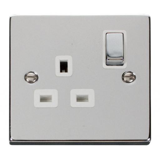 1 Gang 13a Dp ‘Ingot’ Switched Socket Outlet - White