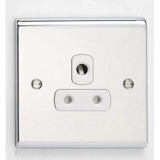 5A 1G Unswitched Socket Chr/Wht