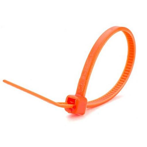Cable Ties - 200mm x 4.8mm - Orange (Each)