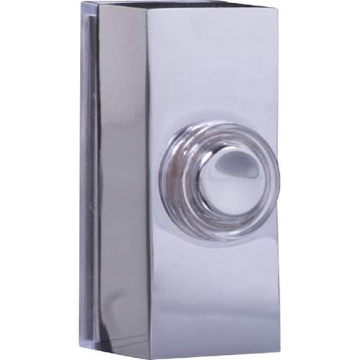 Byron Wired Bell Push Surface Mounted - Chrome