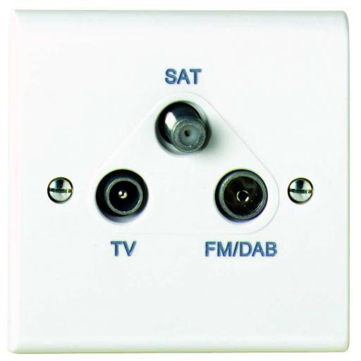 TV/FM DAB Satellite Triplexer Outlet
