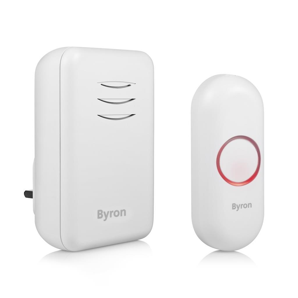 Byron Wireless Doorbell Kit Plug In DGF Electrical Wholesalers