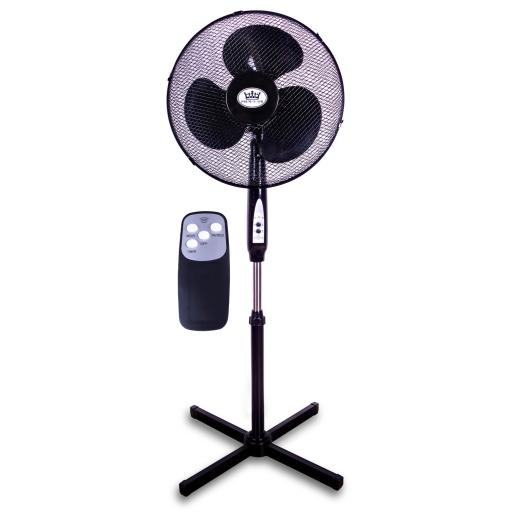 Prem-I-Air 16 Inch (40 cm) Oscillating and Height Adjustable 3-Speed Pedestal Fan with Remote Control and Timer