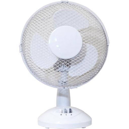 Prem-I-Air 9 (23 cm) White Oscillating Desktop Fan with 2 Speed Settings